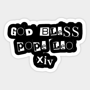 God-Bless-Pope-Leo-XIV Sticker